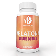 Private label melatonin gummies with custom packaging for your brand.